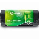 Мешок для мусора GRASS в рулоне 30л. 55*46 10 мкр. (черный) (рул. 30 шт) (PP-0022)