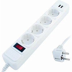 Сетевой фильтр  1,5м СТАРТ 4x1-ZV 3USB-A  4 розетки