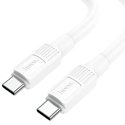 Кабель Type-C <--> Type-C  1.0м HOCO X84 Solid белый