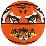 Мяч баскетбольный ONLYTOP «Тигр», клееный, 8 панелей, р. 7, резина, резиновая камера