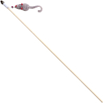 Дразнилка - удочка "Мышка с колокольчиком" на деревянной палочке 9157063