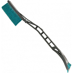 Щетка для снега ALMEGA 59см, мягкая щетина, ударопрочный скребок, Россия