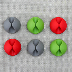 Держатель для проводов 6 шт, цвет МИКС