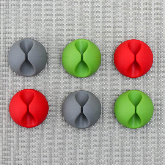 Держатель для проводов 6 шт, цвет МИКС