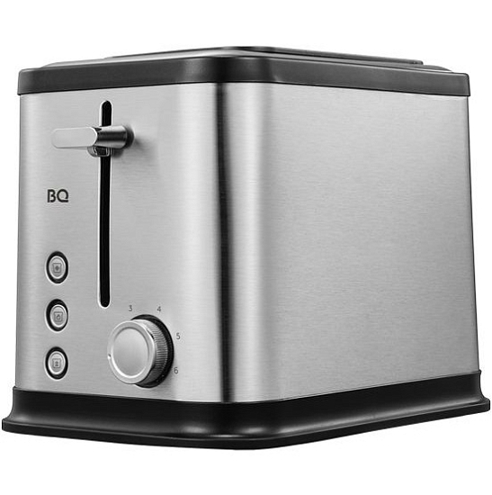 Тостер BQ T1005 Чёрный/Стальной