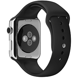 Силиконовый ремешoк NONAME для Apple Watch 42/44mm черный (013) (р-р 130)