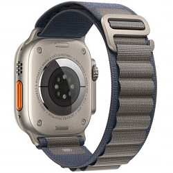 Тканевый ремешок MUTURAL ALPINE LOOPBACK SERIES для Apple Watch 38-41мм голубой