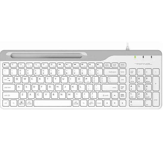Клавиатура A4TECH Fstyler FK25 белый USB slim