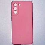 Задняя накладка ZIBELINO Soft Matte для Samsung Galaxy S21FE (розовый) защита камеры