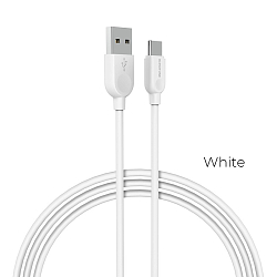 Кабель USB <--> Type-C  1.0м BOROFONE BX14 белый