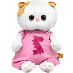 Мягкая игрушка Кошечка Ли-Ли baby в комбинезоне с драконом 18 см (LB-142)
