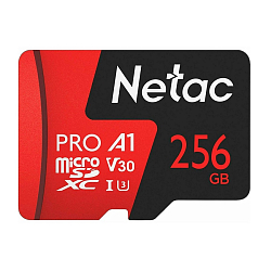 Micro SD 256Gb Netac P500 Extreme Pro Class 10 UHS-I A1 V30