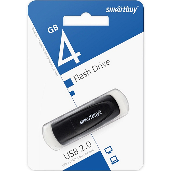 USB  4Gb Smart Buy Scout чёрный