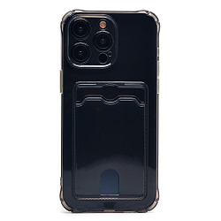 Задняя накладка SC276 для iPhone 15 Pro Max (black) с картхолдером