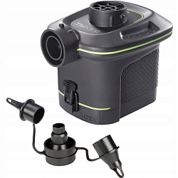 Насос электрический на батарейках (6шт х тип C) "Quick-Fill Battery" 420л/м, 3 насадки в комплекте INTEX 66638