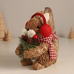 Декор "Белочка в наушниках с ягодками" 14х9х15 см   10325934