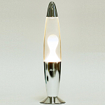 Лава-лампа Amperia Rocket Белая/Прозрачная Chrome (35 см)