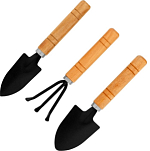 Набор по уходу за комнатными растениями, деревянные рукоятки, 3 предмета// Palisad 63043