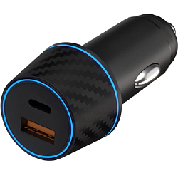 Авто ЗУ 1USB/1Type-C 6A MAXVI CCM-MS604PD черное, PD48W