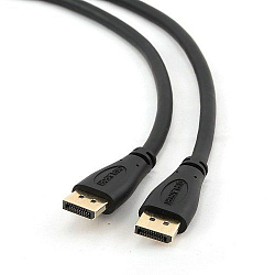 Кабель DisplayPort <--> DisplayPort  1.8м Cablexpert CC-DP-6, черный, экран, пакет