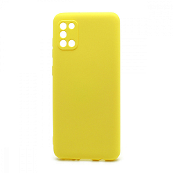 Силиконовый чехол SILICONE CASE New ERA для Samsung Galaxy A31 желтый