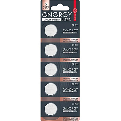 Элемент питания ENERGY CR2032 Ultra BL-5 (5/100/1200)