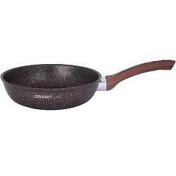 Сковорода 24см KUKMARA сга240а с ручкой, линия "Granit ultra" (red)