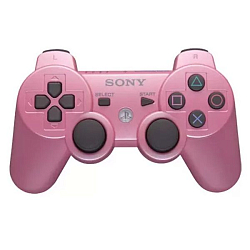 Геймпад БП для SONY PS3 Dual Shock Pink (не оригинал) (в техпаке)