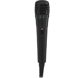 Микрофон 6.3 мм черный техпак