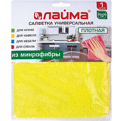 Салфетка из МИКРОФИБРЫ универсальная 30х30см, ассорти, 280 г/м2, LAIMA, 601244