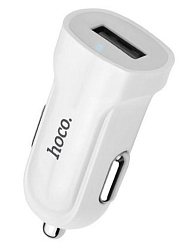 Авто ЗУ 1.5A HOCO Z2 microUSB, белый