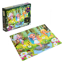 Пазлы светящиеся «Феи леса», 88 деталей