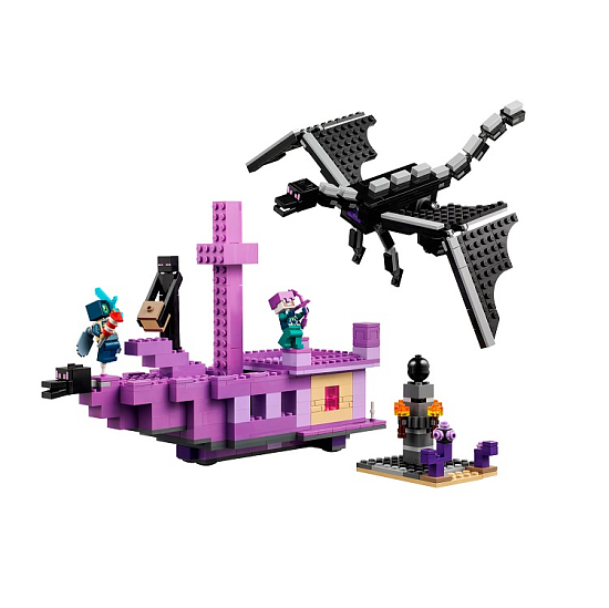 Конструктор LEGO Minecraft 21264 Дракон и корабль Эндера