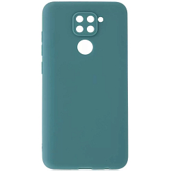 Задняя накладка ZIBELINO Soft Matte для Xiaomi Redmi Note 9 (лазурный) защита камеры