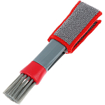 Щетка для чистки труднодоступных мест в салоне авто, 18 см, серо-красный   5572920