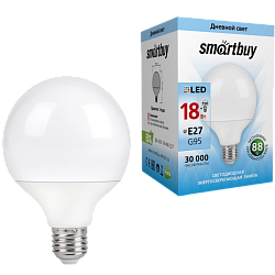 Лампа светодиодная SMARTBUY G45 18W/3000K/E27 (SBL-G45-18-40K-E27)