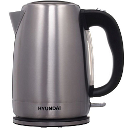 Чайник электрический HYUNDAI HYK-S2030 серебристый матовый/черный