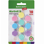 Магниты 20 мм, НАБОР 10 шт., "MACAROONS", BRAUBERG KIDS, блистер, 272520