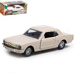 Машина металлическая «Мустанг», инерционная, масштаб 1:32, цвет бежевый