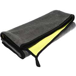 Тряпка CARTAGE, микрофибра, 400 г/м², 60×160 cм, желто-серая 7581835