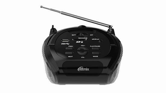 Магнитола RITMIX RBB-100BT black-silver
