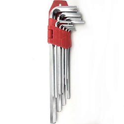 Набор шестигранных ключей SIB LUX, 1,5-10 мм, 9 предметов, большие, T-121