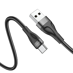 Кабель USB <--> Type-C  1.0м BOROFONE BX61 Source чёрный