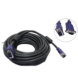 Кабель VGA <--> VGA 10.0м AOPEN ACG341AD-10M, 2 фильтра