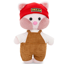 Мягкая игрушка Котик Котти в комбинезоне 32 см