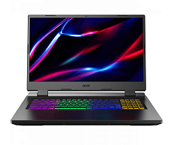 Ноутбук игровой 17.3"  Acer AN517-42 (AMD Ryzen 7 6800H/ RAM 16 ГБ/ SSD 1 ТБ/ RTX 3060/ DOS) NH.QG4ER.009, черный