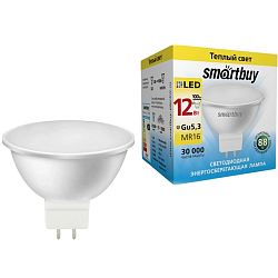 Лампа светодиодная SMARTBUY GU5.3 12W/3000K