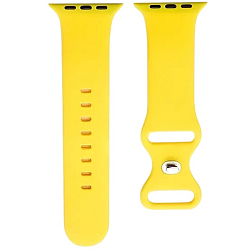 Силиконовый ремешок SPORT BAND 42_44_45_49мм, 04_жёлтый