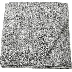 Плед 130*170 ИКЕА INGRUN, темно-серый