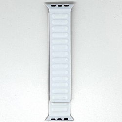 Силиконовый ремешок для Apple watch 38/40mm магнитный, белый (S)